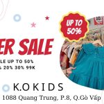 Big Sale cuối năm 2022 tại KOKIDS 1088 Quang Trung